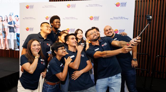 new students at 2025 welcome reception